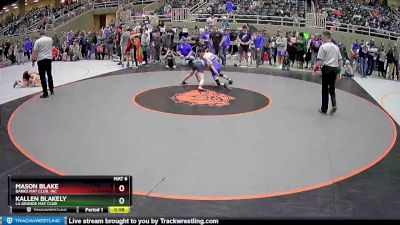 97 lbs Champ. Round 1 - Mason Blake, Banks Mat Club, Inc vs Kallen Blakely, La Grande Mat Club