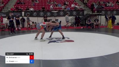 80 kg Cons Semis - Mason Ontiveros, Vasky Bros\Pitman Wrestling Club vs Liam Crook, Kaukauna High School Wrestling