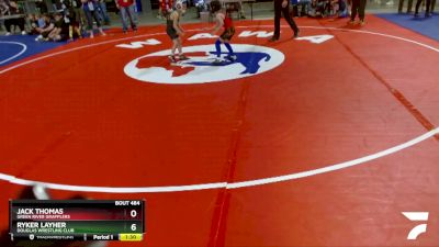 49 lbs Cons. Round 3 - Jack Thomas, Green River Grapplers vs Ryker Layher, Douglas Wrestling Club