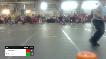 80 lbs Round 3 - Tyden Shuman, PA Alliance Blue vs Onofre Gonzales, Black Fox Academy