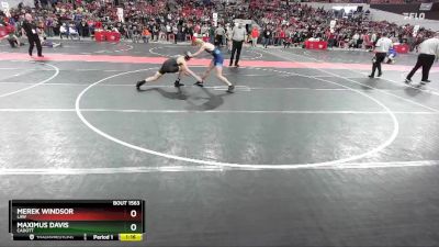 140 lbs Quarterfinal - Maximus Davis, Cadott vs Merek Windsor, LAW