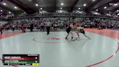 110 lbs Quarterfinal - Haruto Kwon, Willard Youth Wrestling Club-AAA vs Henry Robinson, Centralia Wrestling Club-AAA