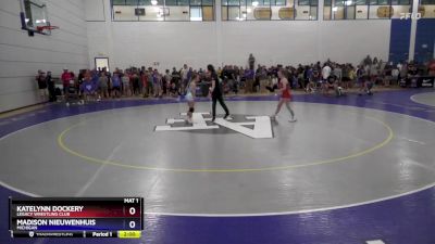 46 lbs Champ. Round 1 - Katelynn Dockery, Legacy Wrestling Club vs Madison Nieuwenhuis, Michigan