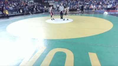 92 lbs Cons. Round 3 - Steven Mann, Unattached vs Kysen Larman, Rainier Junior Wrestling Club