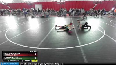 97 lbs Champ. Round 1 - Charlie Krebs, Pec-Argyle Youth Wrestling vs Reece Vendegna, B.A.M. Training Center