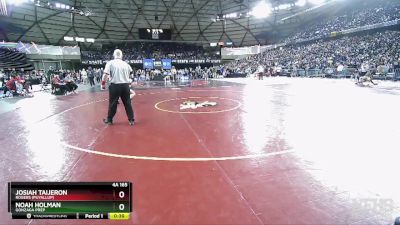 4A 165 lbs 7th Place Match - Noah Holman, Gonzaga Prep vs Josiah Taijeron, Rogers (Puyallup)