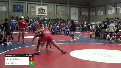 285 lbs Round Of 16 - Bryson Harrington, Buchanan vs Jordan Isa`ako, Ernest Righetti