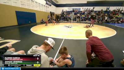 56 lbs Semifinal - Zaynan Jennings, Spokane Wrestling vs Alonso Garcia, Moses Lake Wrestling Club