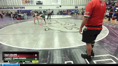 140 lbs Semifinal - Cassidy Jones-Mowen, Liberty Bell vs Lilly Collins, Baker Power Valley