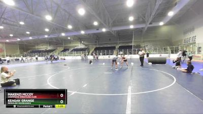 120 lbs 2nd Place Match - Keagan Grange, Ridgeline Riverhawks vs Makenzi McCoy, Champions Wrestling Club