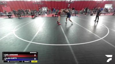 220 lbs Semifinal - Cael Leisgang, WI vs Caleb Kurtti, MN