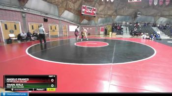 285 lbs 3rd Place Match - Taven Avila, West Hills College vs Angelo Franco, Victor Valley College