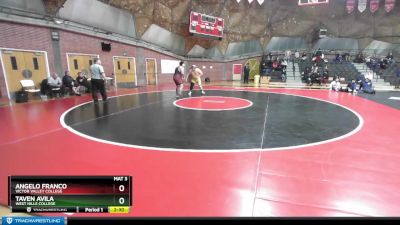 285 lbs 3rd Place Match - Taven Avila, West Hills College vs Angelo Franco, Victor Valley College