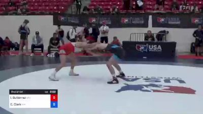 57 kg Rnd Of 64 - Isaac Gutierrez, Vail Wrestling Academy vs Cameron Clark, Viking Wrestling Club (IA)