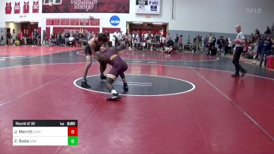 141 lbs Round Of 32 - Ja'Kerion Merritt, Central Michigan vs Zach Soda, Edinboro