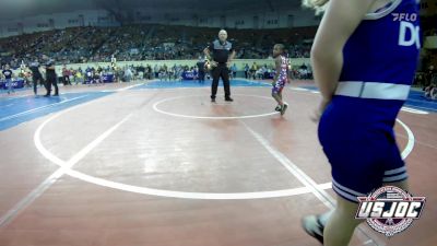 55 lbs Quarterfinal - Bri'eon Daugherty, RSA RedStorm vs Karleigh Fields, Deer Creek Wrestling Club