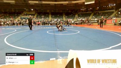 73 lbs Consi Of 8 #2 - Wyler Allen, Lions Wrestling Academy vs Cayden Mango, Stl Warriors