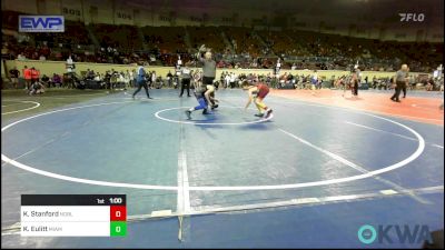 90 lbs Consi Of 8 #1 - Keegan Stanford, Noble Takedown Club vs Kyus Eulitt, Miami Takedown Club