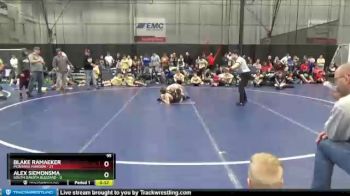 95 lbs Round 2 (6 Team) - Blake Ramaeker, Montana Maroon vs Alex Siemonsma, South Dakota Blizzard