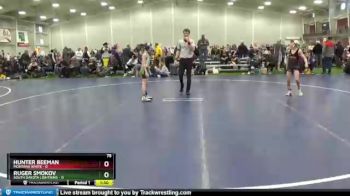 75 lbs Round 5 (6 Team) - Ruger Smokov, South Dakota Lightning vs Hunter Beeman, Montana White