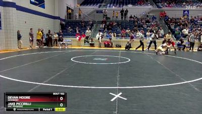 149 lbs Semifinal - Devan Moore, Newberry vs Jake Piccirilli, UNC Pembroke