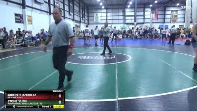 126 lbs Round 2 (4 Team) - Stone Yuen, HEADHUNTERS WRESTLING CLUB vs Jadon Shanholtz, 84 ATHLETES