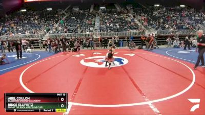 71 lbs Cons. Round 1 - Ridge Ellifritz, Top Of The Rock Wrestling Club vs Abel Coulon, Gladiator Wrestling Academy