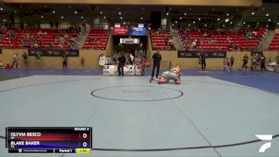 185 lbs Round 3 - Olyvia Besco, KS vs Blake Baker, TX