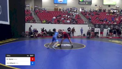 55 kg Rnd Of 32 - Brady Baker, Michigan West Wrestling Club vs Keanu Dillard, Steller Trained Wrestling