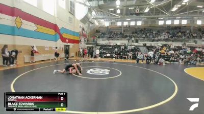 132 lbs Cons. Round 3 - Blake Edwards, Thunder Basin High School vs Jonathan Ackerman, Central