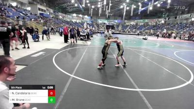 5th Place - Nathaniel Candelaria, Bear Creek Jr. Wrestling vs Maddux Bruno, Bear Cave