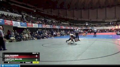 120 lbs Semifinals (16 Team) - Josh Manning, Staunton River vs Christian Ballon, Ocean Lakes