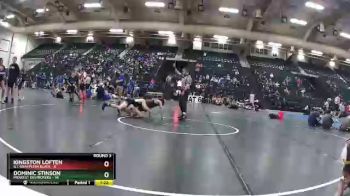 110 lbs Round 3 (6 Team) - Dominic Stinson, Midwest Destroyers vs Kingston Loften, G.I. Grapplers Black