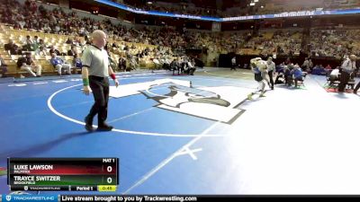 106 Class 1 lbs 5th Place Match - Trayce Switzer, Brookfield vs Luke Lawson, Palmyra