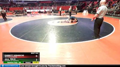 1A 120 lbs Quarterfinal - Garrett VerHeecke, Decatur (Lutheran) vs Saul Trejo, Elmhurst (IC Catholic)