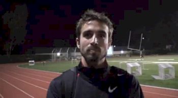 Will Leer after the 3:37 1500 at the USATF Oxy High Performance 2011