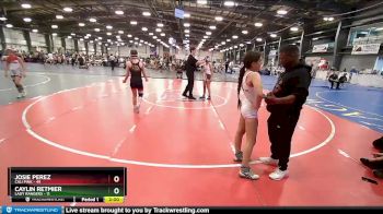 110 lbs Rd# 2 -10:30am Friday - Caylin Retmier, Lady Rangers vs Josie Perez, Cali Pink