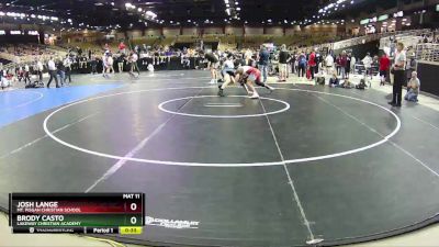 170 lbs Cons. Round 4 - Brody Casto, Lakeway Christian Academy vs Josh Lange, Mt. Pisgah Christian School