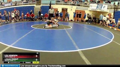 75 lbs Round 2 (4 Team) - Lou Keneson, Crown Point vs Logan Knight, Indiana Creek