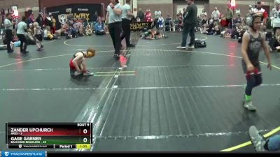 56 lbs Finals (8 Team) - Gage Garner, Backyard Brawlers vs Zander Upchurch, Ares