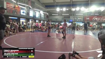 155 lbs Quarterfinals (8 Team) - Keleigh Kincade, TN Elite Ladys vs Trinity Brannon, Not Plain Janes