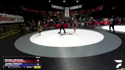 110 lbs Cons. Round 1 - Valeria Miranada, Beat The Streets - Los Angeles vs Jesirra Persaud, Delta Wrestling Club