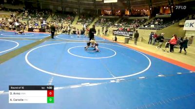 46 lbs Round Of 16 - Oakley Anno, HURRICANE WRESTLING ACADEMY vs AJ Carwile, Pin-King All Stars