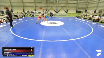 132 lbs Round 1 (8 Team) - Chris Lalonde, Team Colorado vs Jake Kos, Minnesota Red