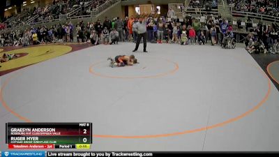 59 lbs Cons. Round 2 - Ruger Myer, Cottage Grove Wrestling Club vs Graesyn Anderson, Roseburg Mat Club/Umpqua Valle