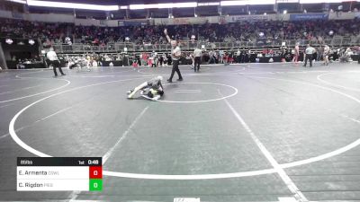 85 lbs Consolation - Elijah Armenta, Cowley County Freco vs Cason Rigdon, Piedmont