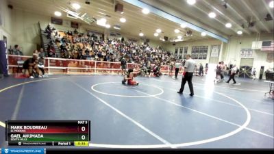 132 lbs Cons. Round 2 - Mark Boudreau, El Modena vs Gael Ahumada, South Hills