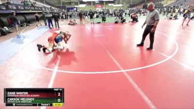 138 lbs Cons. Round 4 - Zane Winter, Sanderson Wrestling Academy vs Carson Melendy, Nevada Elite Wrestling