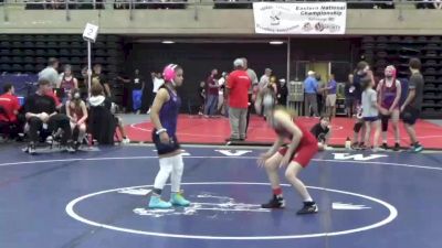 86 lbs Consolation - Isabella Peterson, Mehoopany, PA vs Hawkins Nialah, Binghamton, NY