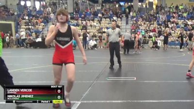 101 lbs Quarterfinal - Landen Vercoe, Rampage vs Nikolas Jimenez, BullDawgs